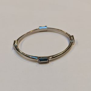 WHBM Gray Jeweled Silver Bracelet